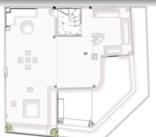 a floor plan of a room with a basketball hoop at la casbah in Hammamet