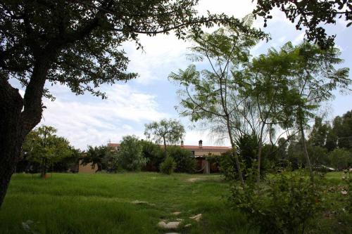 a yard with a house in the background at Domus Sol Aria in Castiadas