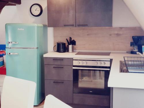 Η κουζίνα ή μικρή κουζίνα στο Lindenhof Apartments Bad Schandau