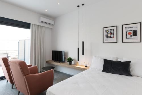 En eller flere senge i et værelse på Voda Luxury Residence Penthouse #601