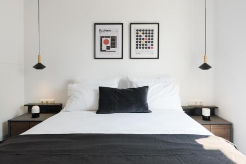 Posteľ alebo postele v izbe v ubytovaní Voda Luxury Residence Penthouse #602