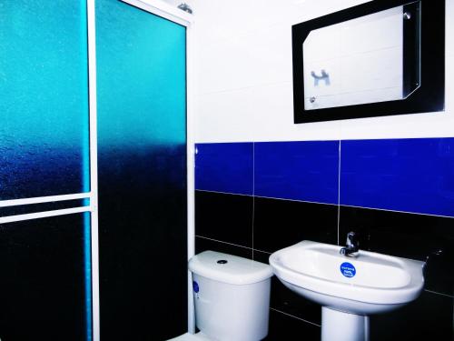 Hotel Azulejo del Llanoにあるバスルーム