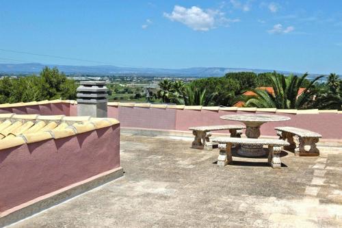 Μπαλκόνι ή βεράντα στο Holiday Home in Sicily near Fontane Bianche