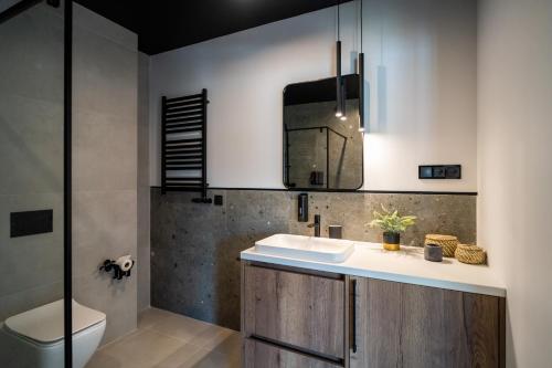 Kúpeľňa v ubytovaní Apartament Owca na wypasie by Apart Concept Podhale