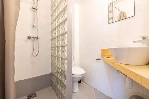 a bathroom with a sink and a toilet at Willa Dunajec in Zakopane