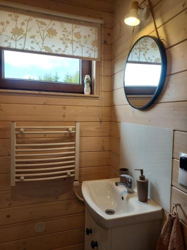 Kúpeľňa v ubytovaní Leśna Przystań - Domki całoroczne