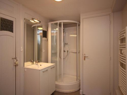 Koupelna v ubytování Appart. T2 au Mont-Dore, 4 pers., parc et montagne - FR-1-608-115