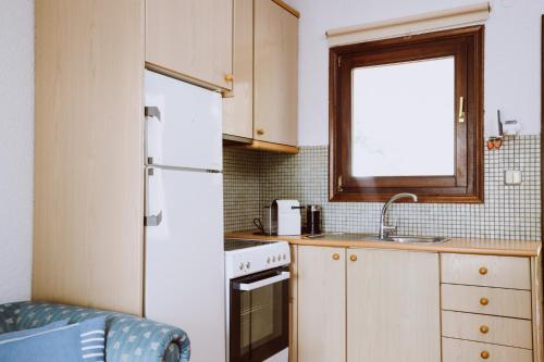 A kitchen or kitchenette at Forest house Near the sea
