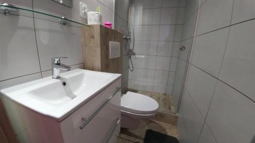 Kúpeľňa v ubytovaní U BLIŹNIAKÓW pokoje gościnne