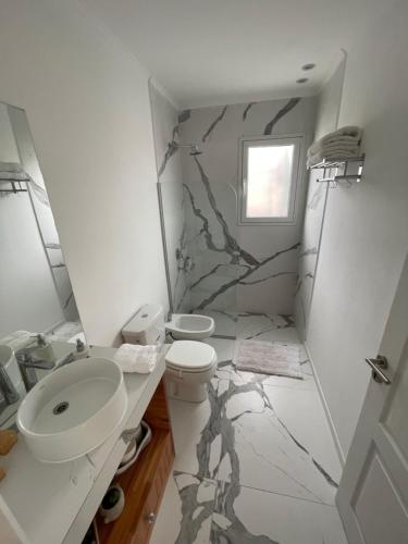 Koupelna v ubytování Casa quinta La Justina