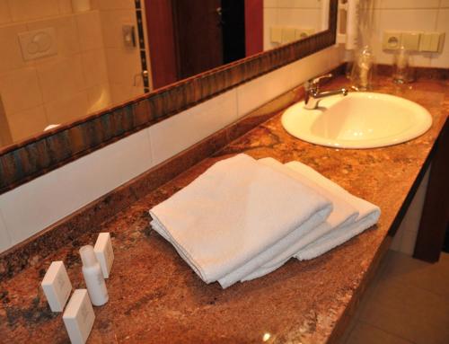 Koupelna v ubytování Hotel Terasa