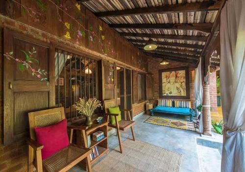 Χώρος καθιστικού στο Turia Villa Canacona Palolem