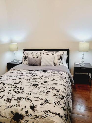 Ένα ή περισσότερα κρεβάτια σε δωμάτιο στο Modern 4 Bed Rooms Jersey City, NJ Easy Access to Manhattan