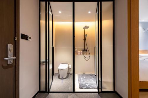 Koupelna v ubytování Cheng Jin Hotel