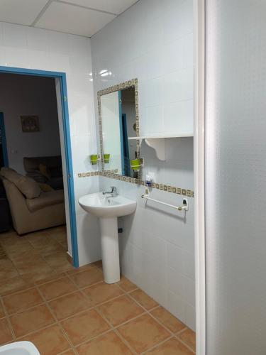 Koupelna v ubytování La casa del olivo