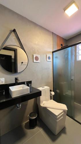 Koupelna v ubytování Hotel La Serena