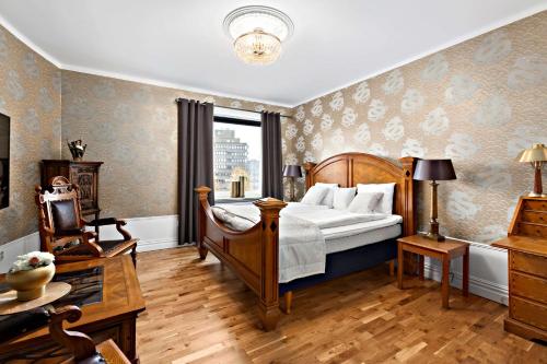 韋特蘭達的住宿－韋特蘭達斯坦茨貝斯特韋斯特酒店，一间卧室设有一张床和一个窗口