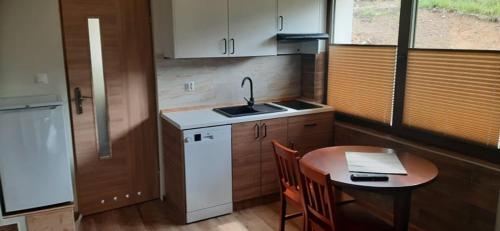 Kuchyň nebo kuchyňský kout v ubytování Apartamenty Pod Caryńską