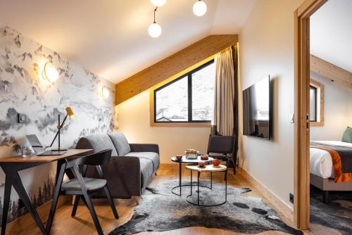 Posezení v ubytování HIGALIK HOTEL