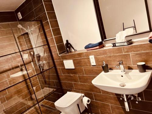 Koupelna v ubytování Better Living - Villa - Exklusiv Studio 76qm