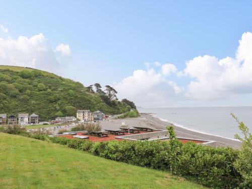 a view of the beach from a hill at Beach View - Mount Brioni in Downderry