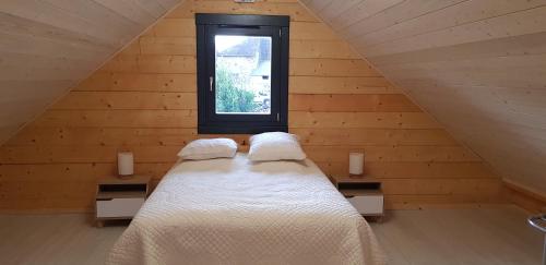 Ένα ή περισσότερα κρεβάτια σε δωμάτιο στο Grand chalet