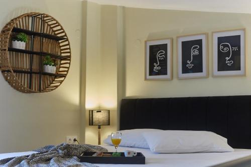 Flamingo View Suites & Villasにあるベッド