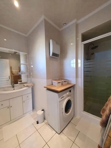 Koupelna v ubytování L'Abri Côtier, l'appart 60m2, 1 chb avec terrasse
