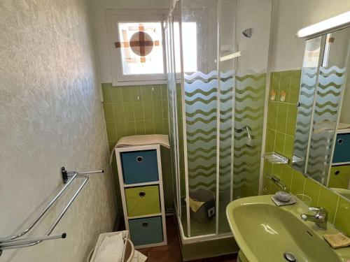 Ένα μπάνιο στο Appartement Valras-Plage, 2 pièces, 4 personnes - FR-1-701-6