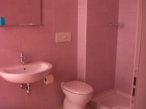 A bathroom at Hotel Flaminio