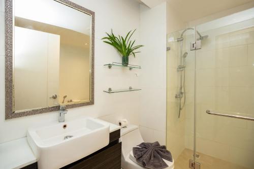 Koupelna v ubytování Condo Viva Patong A401