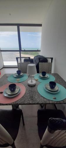 Posezení v ubytování BARRA HOME STAY FANTASTICA Vista para o mar