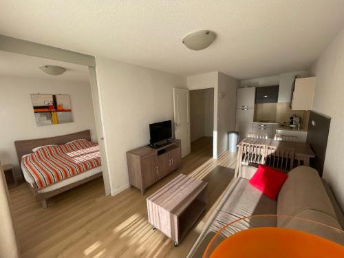 Postel nebo postele na pokoji v ubytování Appartement Valberg