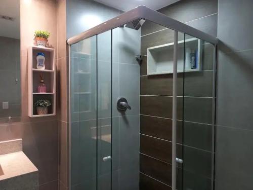 Koupelna v ubytování FLAT NOVO em Porto de Galinhas 100m da PRAIA