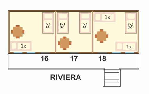 a diagram of a gymnasium with the number of players at Areál Ontario Kyselka in Kysibl Kyselka