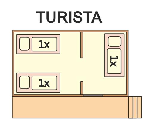 a diagram of a house with a tunica at Areál Ontario Kyselka in Kysibl Kyselka