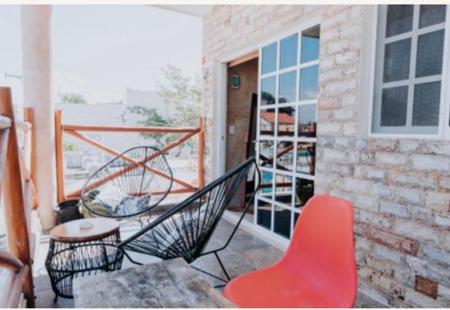 Ein Balkon oder eine Terrasse in der Unterkunft posada Don Antonio