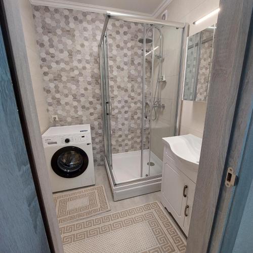 Koupelna v ubytování Apartament lux new