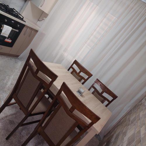 Kuchyň nebo kuchyňský kout v ubytování Apartament lux new