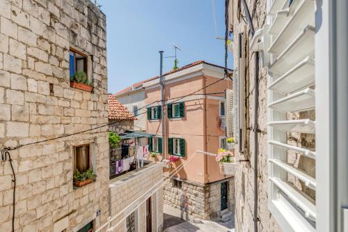 an alley in the city of dubrovnik croatia at Under Constructiion in Split