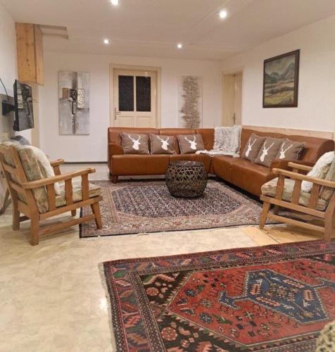 Posezení v ubytování Landhaus Lindner Appartements