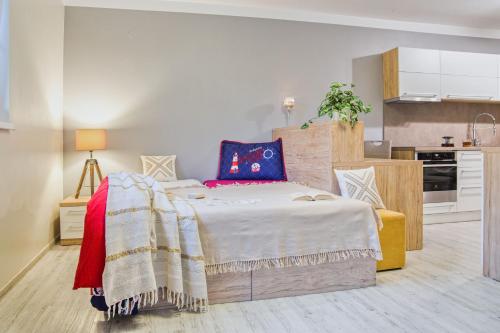 Apartmány a Wellness VMALにあるキッチンまたは簡易キッチン