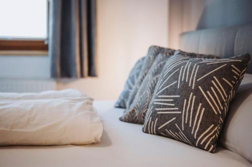 מיטה או מיטות בחדר ב-Appartement Stern Dagmar