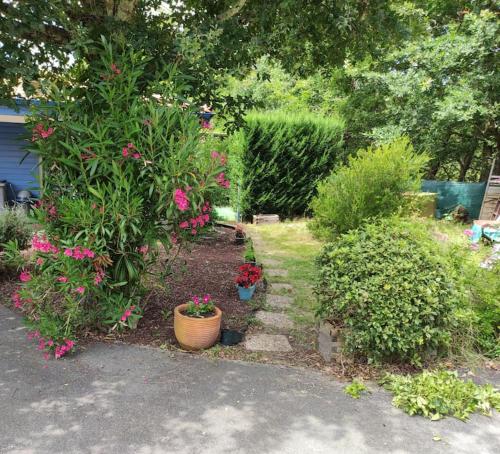 Zahrada ubytování Appartement avec terrasse en lisière de forêt