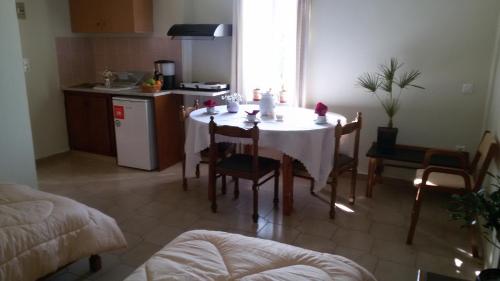 Η κουζίνα ή μικρή κουζίνα στο Eftihia Apartments 