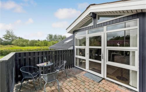 Balkón nebo terasa v ubytování Nice Home In Hemmet With Kitchen