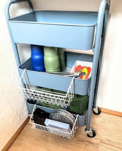Palanda nebo palandy na pokoji v ubytování VIILA　KAI