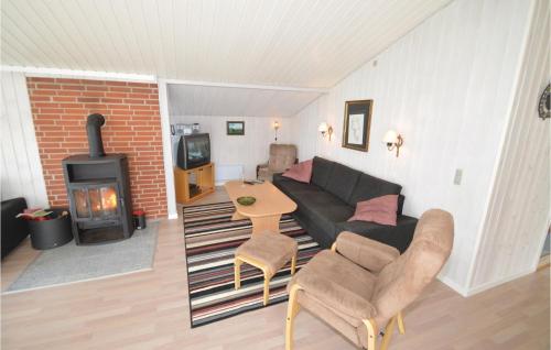 Posezení v ubytování Holiday Home Soltoften Løkken Xi