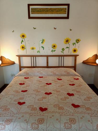Katil atau katil-katil dalam bilik di Agriturismo La Locandiera