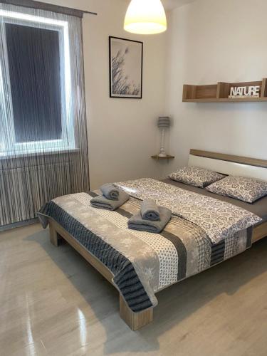Postel nebo postele na pokoji v ubytování Amaretto Apartamenty Solina - balia z jacuzzi i sauna